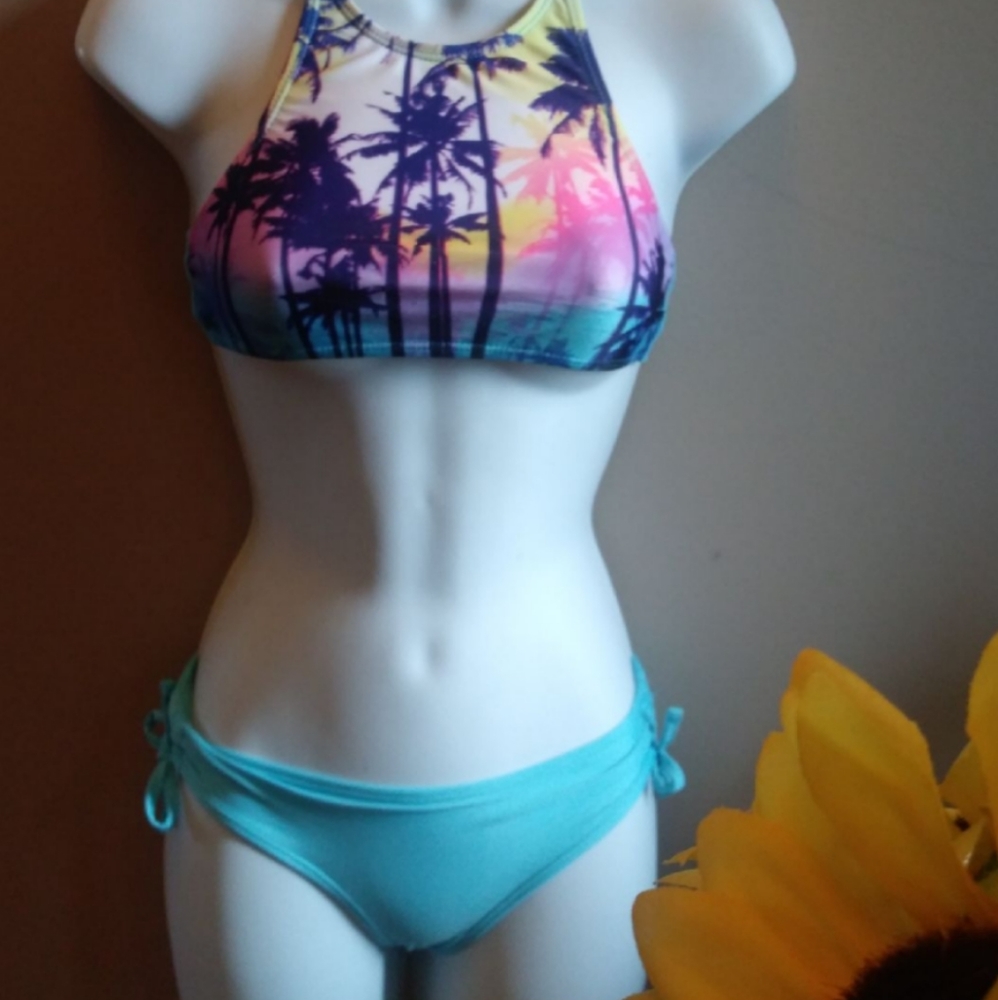 Tropical, Blue, Bikini | Girls